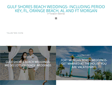 Tablet Screenshot of perdidokey.atthebeachweddings.com